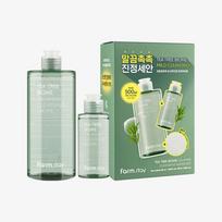 Farmstay Tea Tree Biome Calming Cleansing Water Special Set  400ml+100ml+20 Cotton Pads NONE