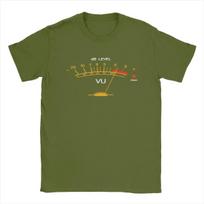 Garso lygio matuoklis Vintage marškinėliai Unisex 100% medvilnės marškinėliai Apvalus kaklas Garso inžinierius Įrašų studija Marškinėliai Trumpomis rankovėmis Naujas atvykimas 4XL