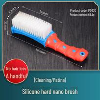 Portable No-Shed Pig Bristle Dust Cleaning Brush for Gaps