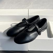 Spring Elegant Ballet Flats Classic Shoe Round Toe Comfort Slip-On Ladies Fashion Loafers Leather Mules Shoes Party Single Shoes 35 juoda