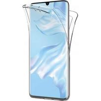 Huawei P30 PRO Case - Full Transparent Silicone TPU Gel Case Cover Two Front and Back Parts Interlocking Phonillico®