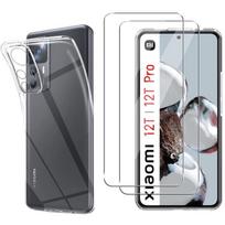 Case for Xiaomi 12T - Xiaomi 12T PRO and 2 Tempered Glass Screen Protector Phonillico®