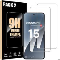 Tempered Glass Screen Protector - Xiaomi - 15 - Pack of 2 - Scratch-resistant - Easy Installation
