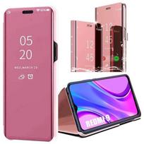 Case for Redmi 9 (6.53 ) Trendy Design Mirror Effect Shockproof Reinforced Protection Pink