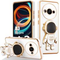 Case - E.F.CONNECTION - for Xiaomi Redmi A3 - Shockproof Protection - 3D Adjustable Stand - White