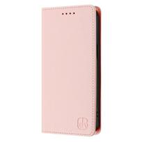 Prabangus apsaugos nuo vagystės piniginės atlenkiamas telefono dėklas Nokia C12 C32 C02 C22 C300 C10 C20 C30 C01 Plus C1 2-os kartos odiniai dėklai for Nokia C01 Plus rožinė