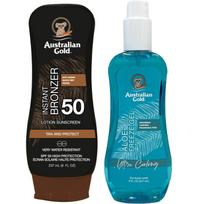 Australian gold balm with bronzer SPF50 + Aloe Freeze Gel