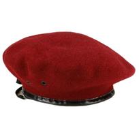 Armijos beretė Vilnonė baskų beretė Karinė kepurė Monty beretė Raudona Vyriška Moteriška (L (apytiksliai. 57,5 cm)) ruda