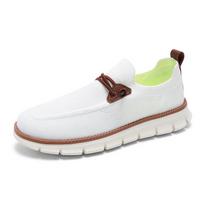 Temu Xiyin hot-selling British style casual men's shoes lightweight fly-woven loafers men's foot cover and one pedal spot 39 balta