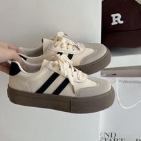 Hot wind German training shoes women's shoes 2025 new spring and autumn platform white shoes retro Forrest Gump shoes casual sports board shoes 35 smėlis
