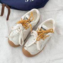 Niche American retro moral training shoes women's tide 2024 spring and summer explosion little white shoes versatile casual sports board shoes 34 abrikosas