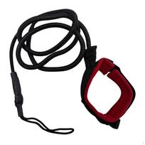 Surf Board Leash ,Paddle Leg Strap Elastic Stretch up to 218cm ,Lightweight ,Coiled Surfing raudona