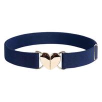 Women's Elastic Belt Versatile High Elastic Waist Belt One Size tamsiai mėlyna