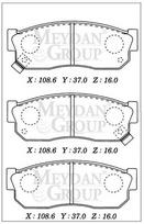 For Nıssan Sunny B11 Cd2017 201984 1988 Front Brake Pad Dıesel Type Dısc 108 41060-01A25