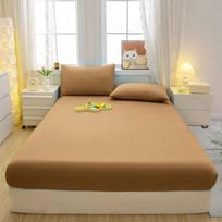3 dalių minimalistinis modernus vienspalvis paklodžių komplektas, minkštas ir patogus patalynės komplektas, lovatiesės komplektas (Įskaitant 1 paklodę + 2 pagalvių užvalkalus) 90x200cm chaki