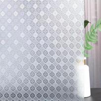 Langų plėvelė privatumui, matinio stiklo plėvelė, statinė, UV spindulių blokavimas, nuimama, vinilinės langų dangos namams 55x100cm gray