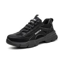 Engineer Composite Toe Safety Shoes Labor Protection Steel Toe Work Shoes 39 juoda