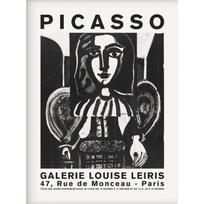 Pablo Picasso Faces Abstract Human Portrait Poster Surrealist Canvas Painting Modern Wall Art Exhibition Room Home Decor 21cm×30cm NoFrame gray