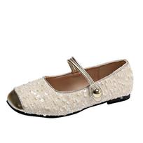 Fragrant Ballet Minimalist Flat Bottom Single Shoes for Women 2024 New Spring French Square Head Mary Jane Shoes 35