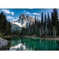 Mountains At Lake Nature Beautiful Scenery Poster Sea Boat Landscape Canvas Painting Wall Art for Living Room Home Decor 21cm×30cm NoFrame