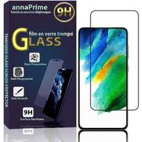 Screen Protector - VCOMP - Samsung Galaxy S21 FE 5G - Tempered Glass - Black - 1 unit juoda