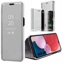 Rigid protective case for Samsung Galaxy A13 - BOOLING - Mirror Effect - Reinforced Protection - Silver sidabras