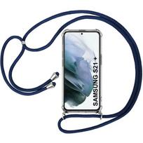 Case -for Samsung - S21 Plus - Shockproof TPU - Adjustable Cord - Navy Blue mėlyna