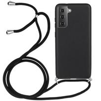 Crossbody Case For Samsung S21 Plus - PROSHOP - Flexible Black - Scratch-Resistant Silicone juoda