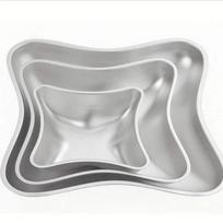 3PCS/Set DIY Home Baking Cake Fondant Mold Aluminum Pillow Large Bakeware Accessories for Kitchen Tools Cake Decoration 3PCS Set