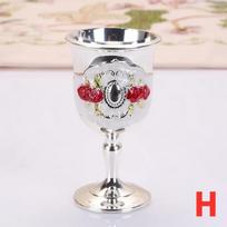 Metalinės vyno taurės Retro vyno taurė Goblet Vintažinio europietiško stiliaus Šampano kokteilių taurės Baro namų dekoras Gėrimų indai H