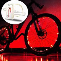 Bicycle Hot Wheel Lights Bicycle Spoke Lights Mountain Bike Frame Decoration Lights Night Riding Bicycle WheelLights Accessories raudona