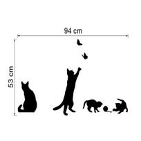 Super Deal Wall Stickers Cats Butterfly Wall Stickers Art Decals Mural Wallpaper Decor Home MIT