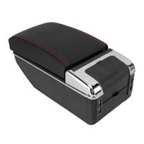 Center Armrest Storage Box Multifunctional Double Layer Adjustable Width Armrest Storage Organizer