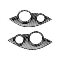 Carbon Fiber Style Steering Wheel Button Cover Trims Replacement for Smart FortwoForfour 453