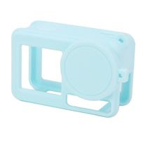 Silicone Case for Action 5 Pro Anti Collision Dust Proof Soft Silicone Camera Cover and Lens Cap mėlyna