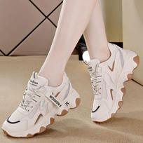 Dad shoes women's ins tide spring new thick-soled heightening little white shoes casual breathable women's sports shoes 36