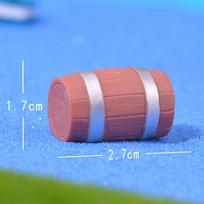 Cute Ghost Pirate Gardening Trinkets and Cartoon Pirate Treasure Accessories Wooden barrel