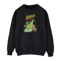 Scooby Doo Mens The Alien Invaders Sweatshirt S juoda