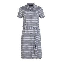 Regatta Womens/Ladies Rema Striped Shirt Dress 18 UK pilka/tamsiai mėlyna