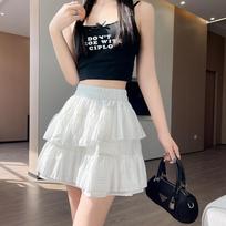 Irregular Cake Skirt Women's Summer New Ballet Style Thin Skirt Small A Word Skirt S balta