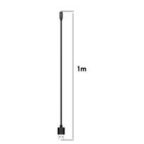 1M USB įkrovikliai, skirti Xiaomi Redmi Watch 2 Lite Horloge 2 Poco įkrovimo kabelis Smart Watch doko įkroviklio adapterio priedai juoda