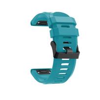 Greitai atsegamas silikoninis lengvai priglundantis riešo dirželis 26 22 20 mm laikrodžio apyrankė, skirta Garmin Fenix ​​5X 5 5S Plus 3 3 HR Forerunner 935 laikrodžiui CHINA&22mm Fenix 5 5Plus dangaus mėlyna spalva