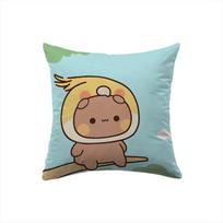 Cushion Cover  Bubu Dudu Pillowcases for Bed Sofa Pillow Cases Decorative Pillow Cover Short Plush Dakimakura Birthday Gift 30x30cm smėlis