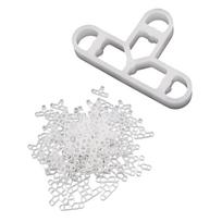 Pack of 100 Floor Wall Tile Positioning Tool Plastic Hollow Tile Spacers set Achieve Accurate & Efficient Installation