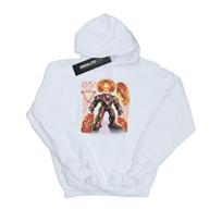 Marvel Boys Avengers Infinity War Hulkbuster Blueprint Hoodie 7-8 Years balta