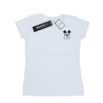Disney Womens/Ladies Mickey Mouse Dont Speak Breast Print Cotton T-Shirt XL balta