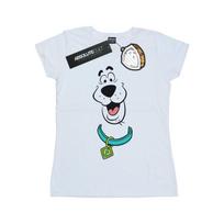 Scooby Doo Womens/Ladies Big Face Cotton T-Shirt L balta