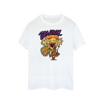 Scooby Doo Mens Pizza Ghost Cotton T-Shirt XXL balta