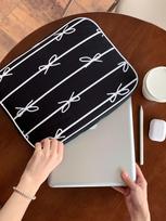 Laptop liner bag Ballet style bow inch Tablet bag College I style Laptop bag inch 13-14 inches juoda