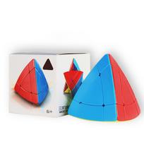 3x3 Magic Cube Tower 3x3  Alien Third Order Pyramid Speed Cubo Magico Professional Educational Toys For Children Cube blue